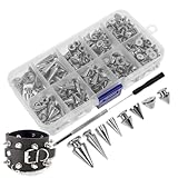 359 Piezas Remaches Asesino - Clavos Decorativos Punk, Zinc para Remaches | Juego de Puntas y Remaches para Prendas, Puntas de Cuero en Forma de árbol, Versátil para DIY, Bolsos, Zapatos, Cei