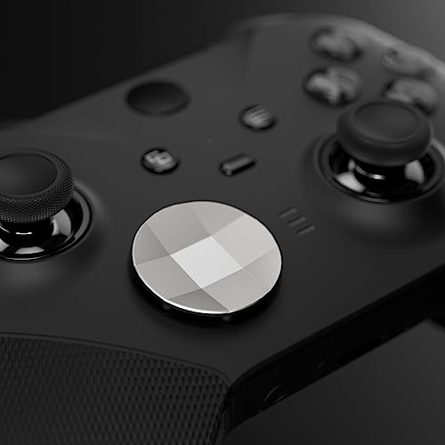 Image of eXtremeRate 2 pcs Metalic Silver Magnetic Stainless Steel D-Pads, for Xbox Elite 1 /2 Controller, Replacement Parts Directional Pad Button Kits for Xbox One Elite & Xbox One Elite Series 2 Controller