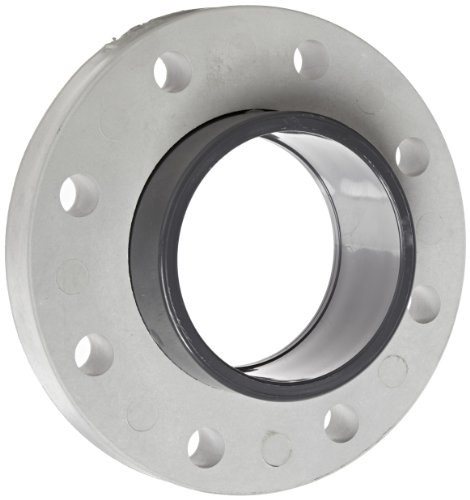 Spears 854-040 Glass-Filled PVC Pipe Fitting, Van Stone Flange, Class 150, Schedule 80, 4" Socket