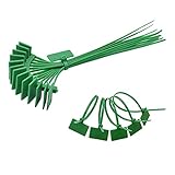Garden Nylon Blank Tag Cable Ties, Self-locking Zip Ties with Label, Green Multi-function Mark Zip...