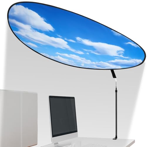 Juexica 1 Pack 51'' Large Office Cubicle Desk Shade, Blue Sky
