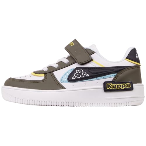 Kappa Código de Estilo: 260971mfk Bash LR MF K Unisex Kids, Zapatillas niños, White Army, 30 EU