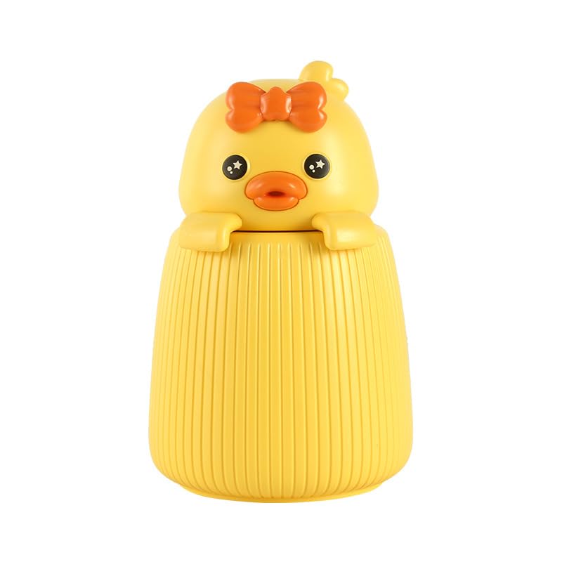 USB Mini Cartoon Silent Yellow Duck Air Purifying Water Mist Humidifier - 350ml Portable Travel Humidifier for Air