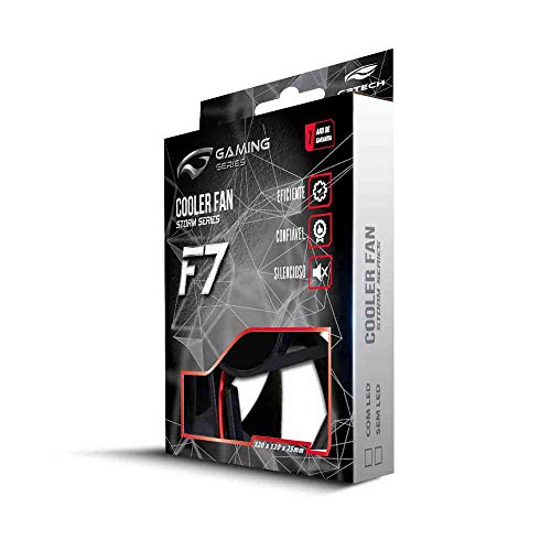 Cooler Fan C3Tech Storm 12cm Led Vermelho - F7-L100RD