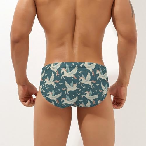 Flying Horse Novelty Men's Brief Swimwear Pants Swimming Trunks Beach Shorts Underwear2