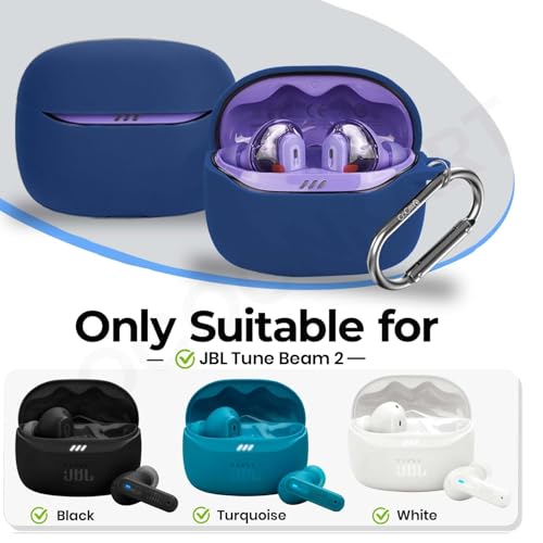 Image of Soft Silicone Case Cover Compatible with Tune Beam 2 (Blue)