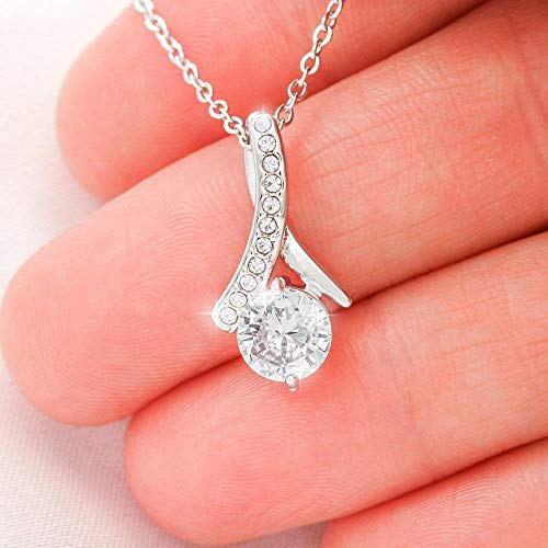 Personalized Jewelry Gift - Forever Love Necklace, Personalized Mother & Daughter Photo Necklace, Mother Daughter Gift, Custom Mother Daughter Jewelry 14K White Gold Over Stainless Steel #TOP4