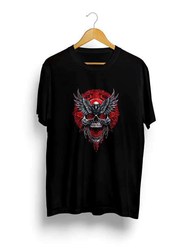 Image of JUARI BE A GENTLEMAN Men's Printed Cotton T-Shirt - Round Neck, Regular Fit, Soft & Comfortable - Trendy Casual Half Sleeve T-Shirt for Everyday Wear - Stylish & Breathable Fabric for All-Day Comfort