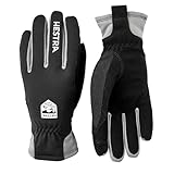 Hestra Women’s XC Primaloft Ski Gloves, Windproof, Insulated & Touchscreen-Compatible for Nordic Skiing & Winter Training - Black/Black - 8