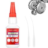 ClenyMagi Metal Glue, Instant Drying Superglue for Metal, Wateproof Clear Cyanoacrylate Glue for Bonding Stainless Steel, Aluminum Alloy, DIY Crafts, Toys, Wood, Plastic and More(1 Bottle of 25g)