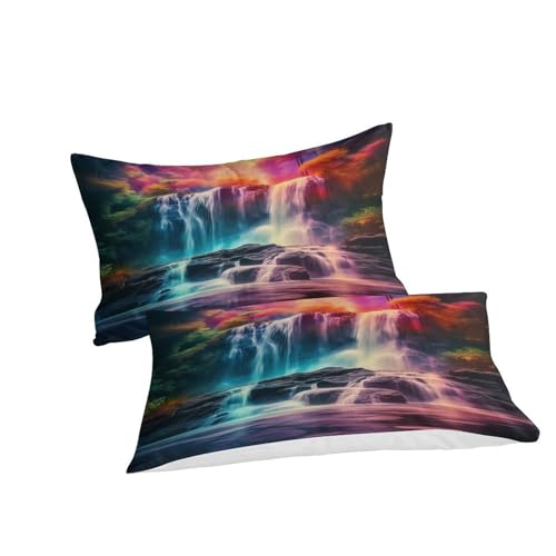 Housse de couette hypoallergénique avec fermeture éclair pour lit King size cascade - 5