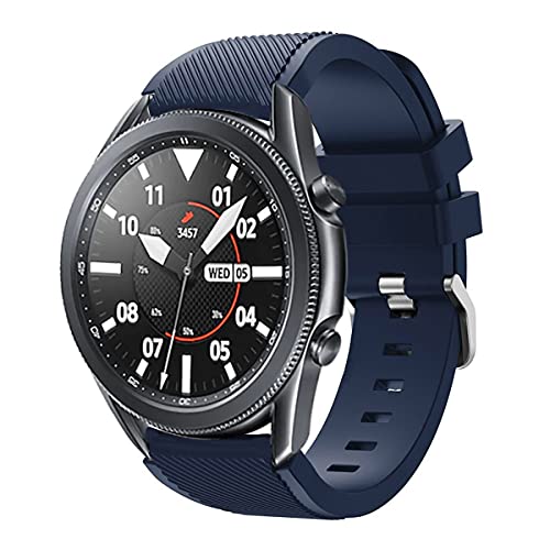 Bands for Samsung Gear S3 Frontier/Classic Watch Silicone Bracelet, Sports Silicone Band Strap Replacement Wristband For Samsung Gear S3 Frontier / S3 Classic (Dark Blue)