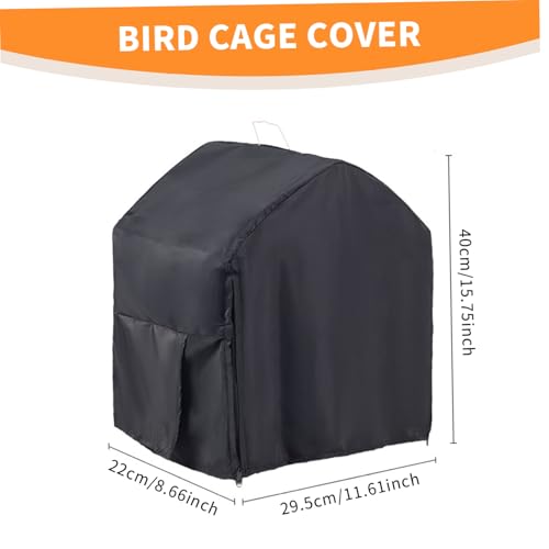 LDJFCCA Capas de gaiola de pássaros para noite 29 x 21 x 40 cm, quente e respirável, capa gaiola pás