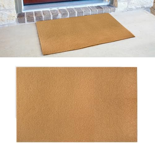 Coir Doormat, Artificial Blank Door Mats for Crafting, Plain Door Mat for Painting, Welcome Mats for Indoor/Outdoor Use, Front Porch, Entryway, Non-Slip Rubber Backing (30x17 Inch)