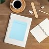 50 Pieces Library Card Pockets 5 Colors Library Card Envelopes with 60 PCS Removable Adhesive Dots for School Office Public Library Books (Candy)