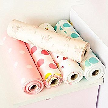 Skywalk Anti Slip Waterproof Kitchen PVC Cupboard Liners (45x500 cm, Multicolour) - Set of 3 Pieces
