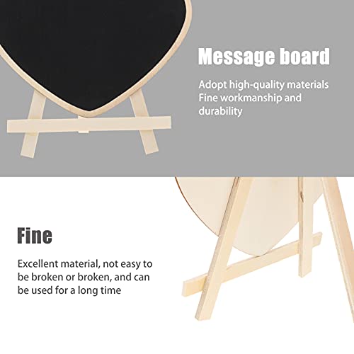 Scicalife Heart Shaped Chalkboard Signs Wood Mini Blackboard Writing Board White Frame Chalkboards With Support Chalkboards Message Board Memo Blackboard For Wedding Party #TOP3