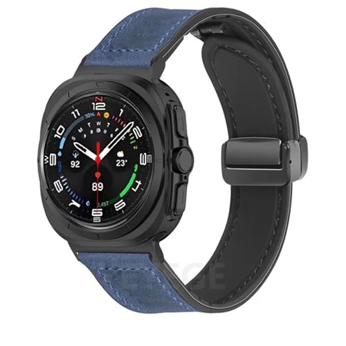 Correa magnética sin espacios para Galaxy Watch Ultra 47mm de silicona y cuero