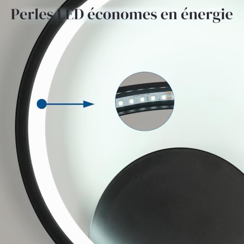 Osairous 2 Pièces Applique Murale Intérieure, 12W 1350LM 6500K, Ø20cm – vue 5