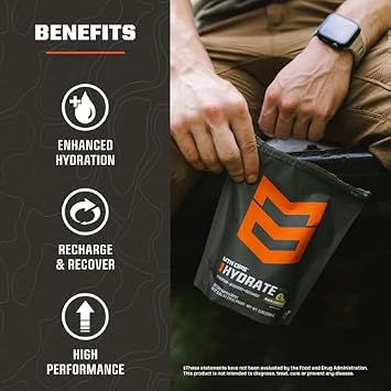 MTN OPS Hydrate Naturally Sweetened Electrolytes Drink Powder Mix Bundle
