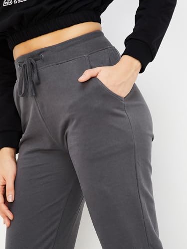 Image of Max Women Mid Rise Solid Sports Joggers