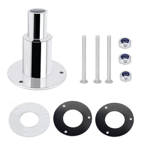 Durch Rumpf Auspuff Hautanpassung, Edelstahl Thru Hull Auspuff, Schiffsauspuff Rohrauspuff Schiffshardware Zubehör, Dieselheizung Standheizung Auspuffrohr für 24mm Abgasschlauch Boot Auto LKW Gerade