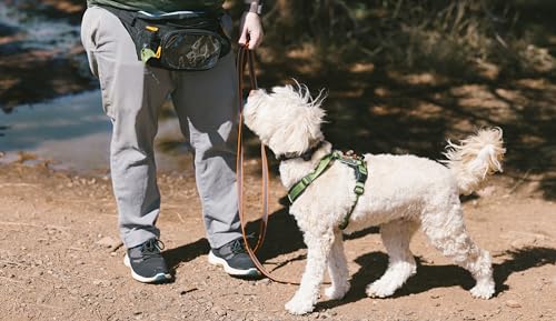 OllyDog Trailblazer Pack | Fanny Pack | Dog Treat Pouch | Includes Rubber Fetch Ball | Water-Resistant | Poop Bag Dispenser | Hands-Free | Dog Walking & Training (Raven) - Thumbnail 3
