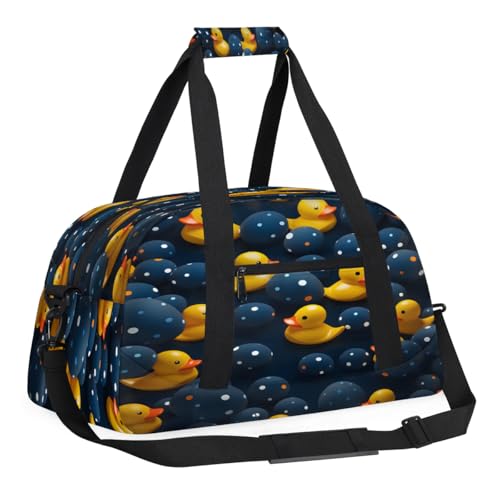 Sports Duffle Bags Cute Ducks Travel Duffle Bag Gym Bag Weekender Travel Bag Waterproof Overnight Bag Carry On Travel Tote Bag Dance Bags