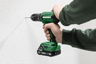 HiKOKI Akku-Bohrschrauber DS18DA (18V, Li-Ion, 50 Nm, 20-stufige Drehmomenteinstellung, LED, im Transportkoffer, inkl. 2x 2.0 Ah Akku und Ladegerät