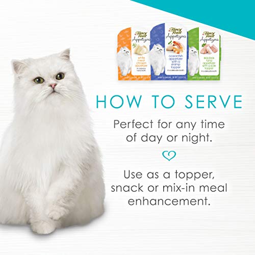 Purina Fancy Feast Grain Free Wet Cat Food, Appetizers Variety Pack - (2 Packs Of 12) 1.1 Oz. Trays #TOP4