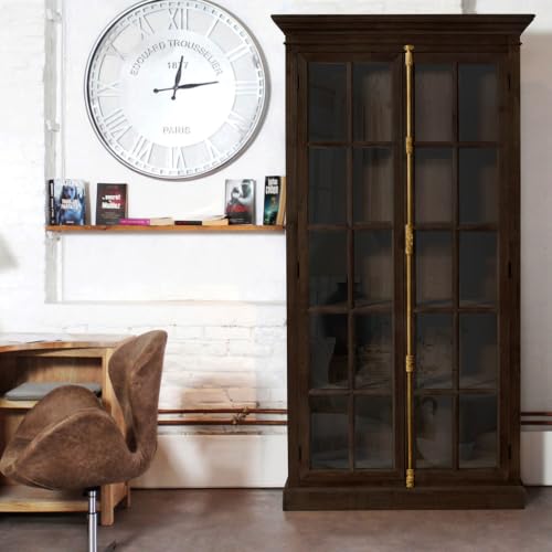 Image of The Attic Oregon Bookshelf, Multipurpose for Living Room Bed Room Study Kitchen, Solid Mango Wood, Walnut Matte Finish