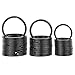 Produktbild SENSOUSONG Key Rings Nickel Plated Tempered Steel Metal Split Rings Keyrings Keychain Ring for Car Home Keys Attachment, 3 Sizes Key Rings Black