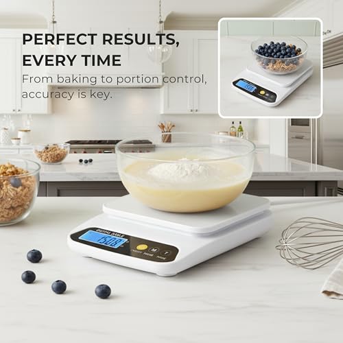 Image of GetSetNova Digital Kitchen Weighing Scale 10kg, Electronic Food Weight Machine for Kitchen, High Precision Digital Scale for Cooking, Baking & Portion Measurement