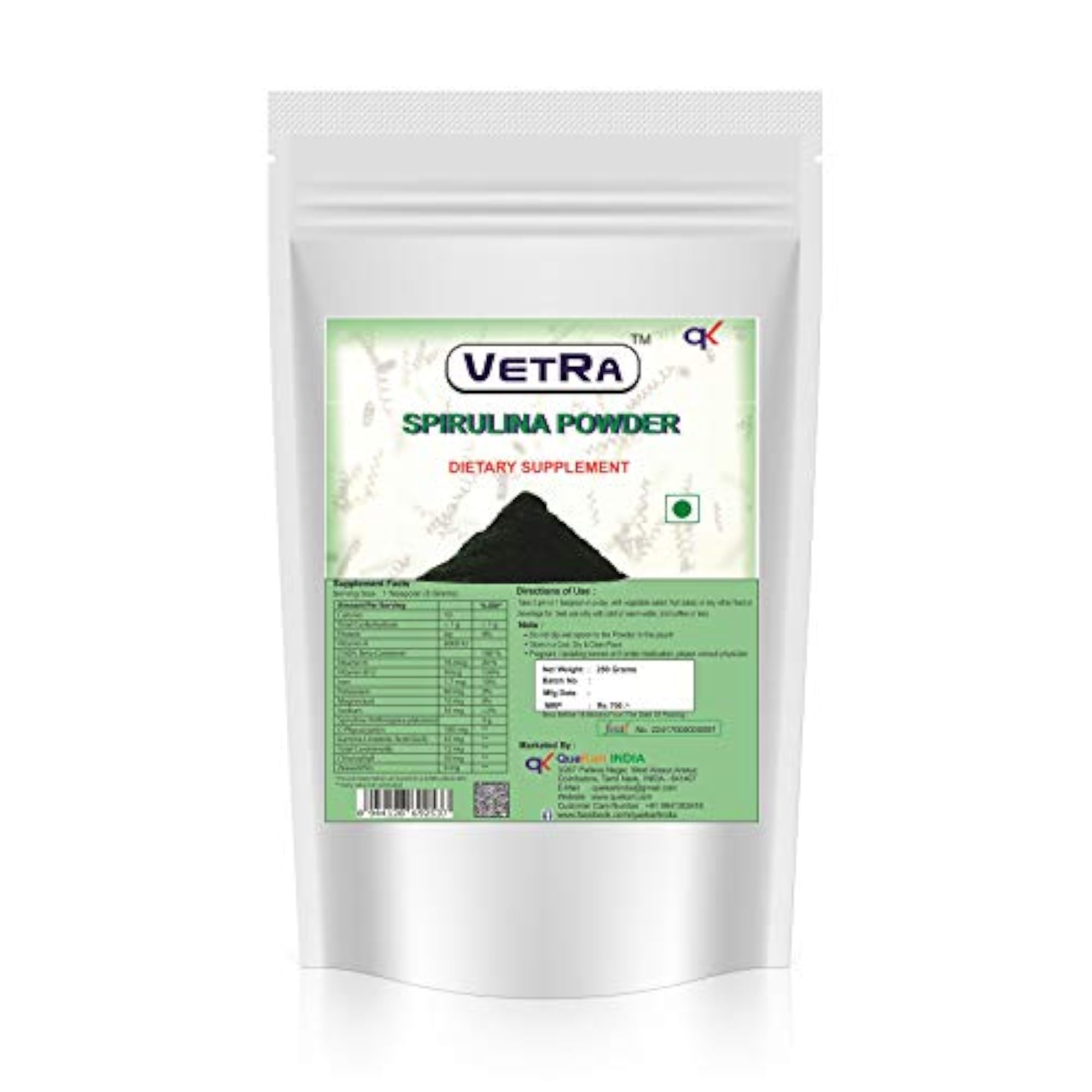 Spirulina Powder, Natural Superfood Supplement