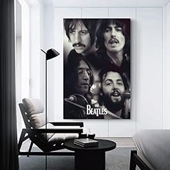 Poster de propagande The Beatles – Peinture décorative sur toile, affiches murales et image d’art – Décoration moderne… - Les Beatles, Paul McCartney, John Lennon, RIngo Starr, George Harrison Poster de propagande The Beatles - Peinture décorative sur toile, affiches murales et image d'art - Décoration moderne… – Image 3