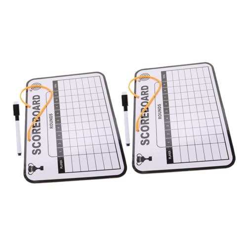 Beaupretty 2pcs doble cara pizarra de golf borrable miniatura 1