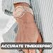 Imagen de PartyKindom Reloj de pulsera para mujer de cuarzo con brillantes brillantes y números romanos