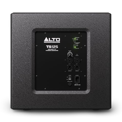 ALTO TS12S 2500 Watt 12-Zoll Subwoofer, Aktiver PA-Lautsprecher mit 6 DSP-Modi, Einfacher Aufbau, 130dB, 3-Zoll Schwingspule, Druckvoller Bass