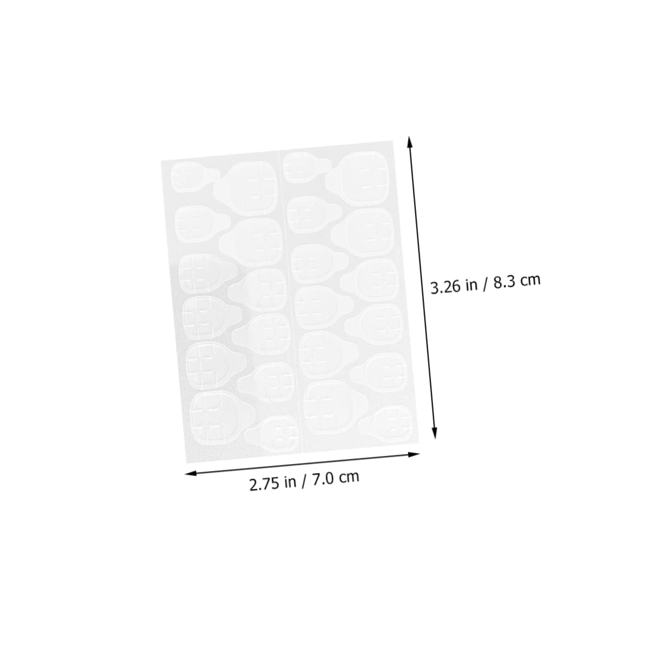 Healvian 150pièces Autocollants Adhésifs Pour Transparent Gel Jelly Colle Faciles à Utiliser Idéals Pour Manucure Et Décoration Parfaits Pour Événements Et Fêtes