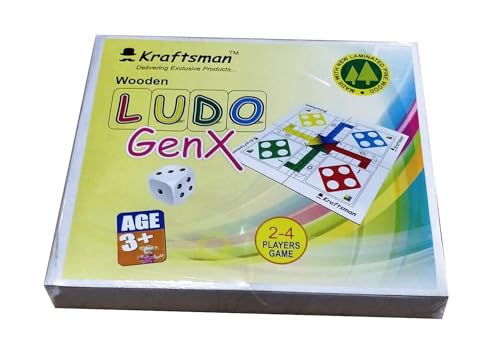 Image of Braintastic Ludo Board Game for Kids Adults Family Interesting Mind Game for Home Travel Super Fun to Play 2-4 Players Age 8+ Years (Portable Ludo)