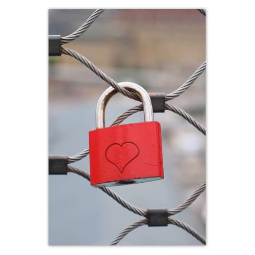Poster photo cadenas d'amour 62 x 93 cm habillez facilement un grand mur vide