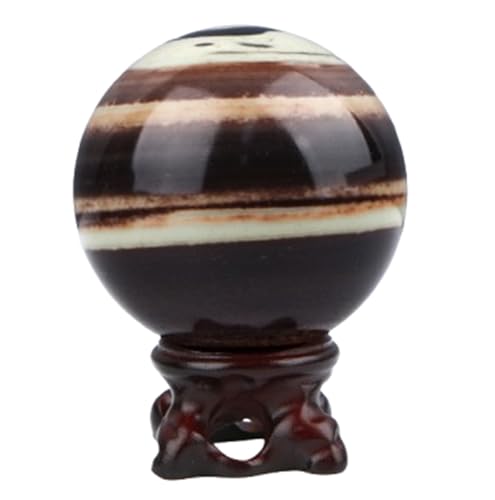 Polished Crystal Sphere Ornament Purple Robe Jade Ball Home Orb Decor Crafts for Witchcraft Balancing,60~70mm