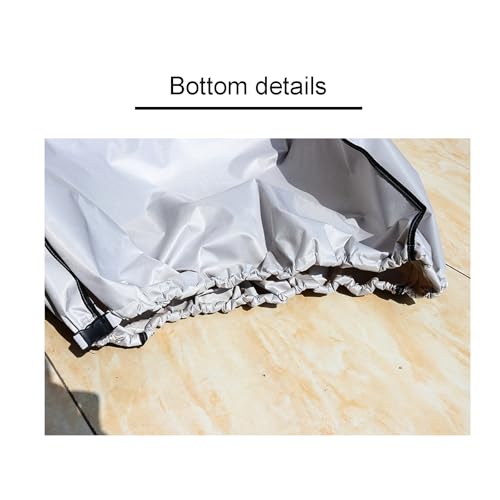 Outdoor Condenser Cover Thick Ox Fabric Waterproof & UV Protection Silver 88x60x35cm/35x24x14in Durable Weatherproof Shelter Ideal for Air Conditioners & Heat Pumps - Image 3