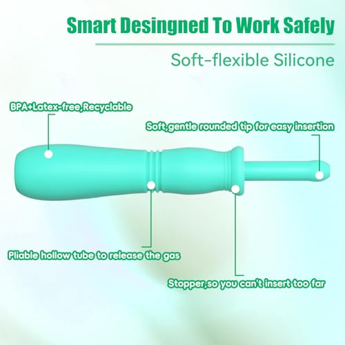Image of 20 Count Gas and Colic Reliever for Babies, Baby Gas Colic Relief, Natural Solution for Baby Colic and Gas Relief, Safe & Effective Instant Constipation Relief for Babies (Green)