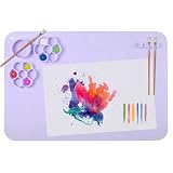 SOQKEEN Silicone Craft Mat, 24"x16", Non-Stick Art Mat for Painting, Watercolour, Cutting, Clay & DIY Projects