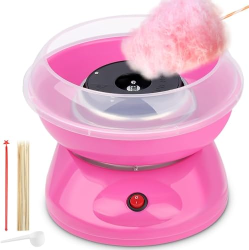 Máquina de Algodão Doce Mini (220v Elétrica Rosa)