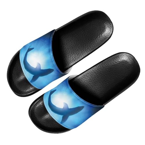 Image of Footwear for Mens Open Toe Athletic Sandals Anti-Slip Sole Slide Sandals Pillow House Flat Shoes Comfortable Slip On Slippers for Indoor & Outdoor