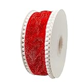 Cinta de terciopelo con inserto de alambre, decoración de árbol de Navidad roja de 9 metros, cinta de regalo vintage, para decoración de bodas, chimenea, manualidades de temporada, fiesta de