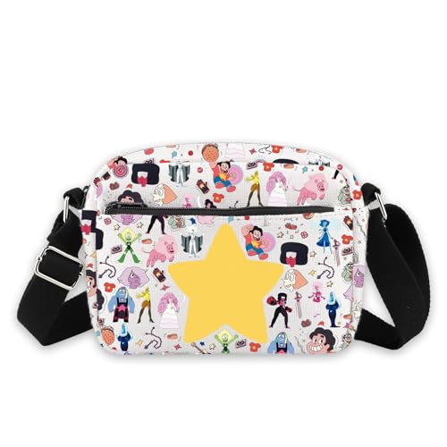 Bolsa tiracolo com personagens de desenhos animados, série de TV, presente de cristal e pedras de cristal, presente de anime para fãs de desenhos animados, Universe Big Cb, Small