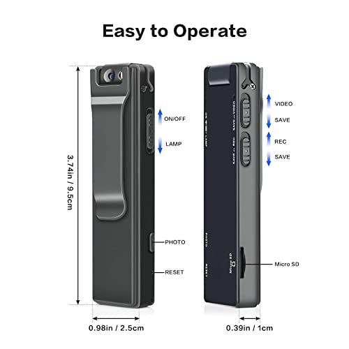 Câmera Ultra HD Minicâmera Digital Magnética HD Lanterna Micro Body Cam Webcam Detecção de Movimento